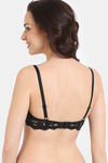Zivame Cosmic Romance Double Layered Non Wired Medium Coverage Lace Bra - Tap Shoe — thumbnail 2